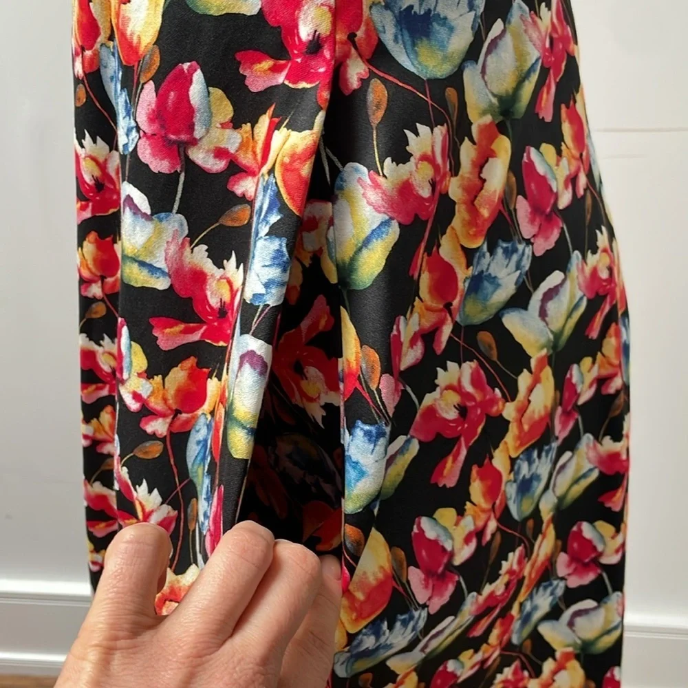 Amie Scott The Wicked Witch Dress Floral Shortsleeves Pocket Vintage Small S New - Picture 6 of 11